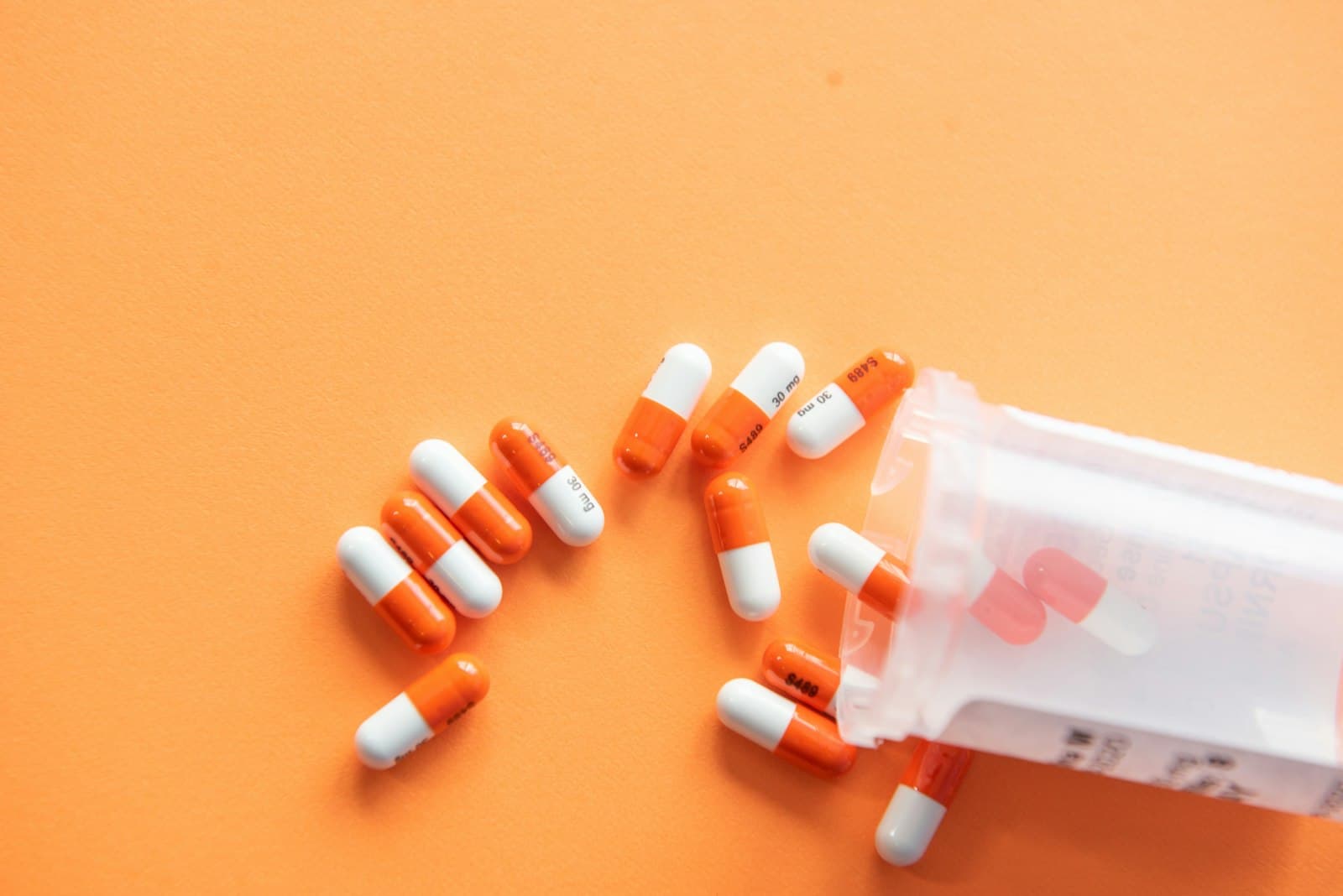 Neatly organised medicines on a pharmacy shelf